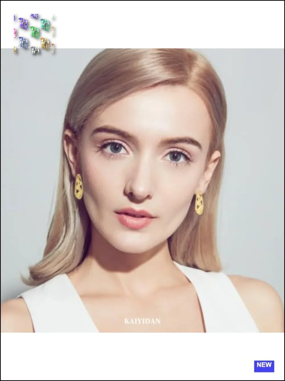 Interwoven Braided Hoop Earrings, 18K Gold Plated, Hypoallergenic, Hinged